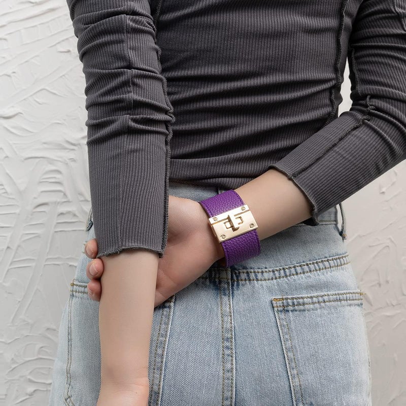 Rantanto Braid Leather Wrap Bracelet Trendy Stackable Crystal Cuff Boho Gold Heart Bracelet Jewelry Gift For Women - Image 4